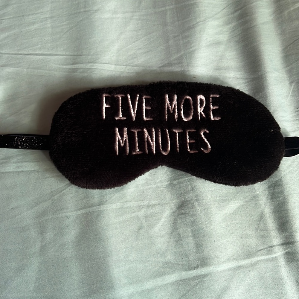 Black sleeping mask for eyes